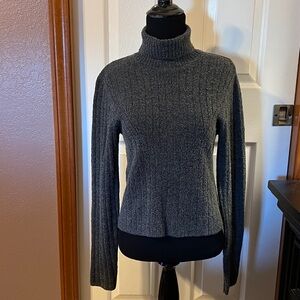 Gray Turtleneck Sweater